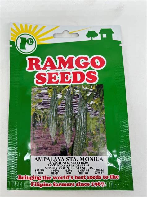 RAMGO AMPALAYA STA MONICA SEEDS ORIGINAL GARDEN PACK Lazada PH