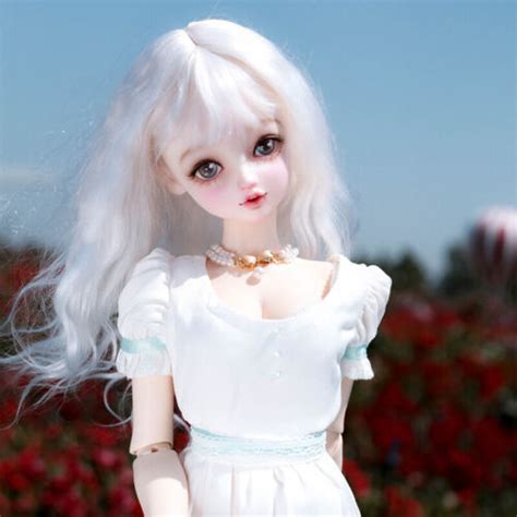 Bjd Doll 1 4 Bare Female Girl Ball Jointed Resin Body Eyes Face Up Diy