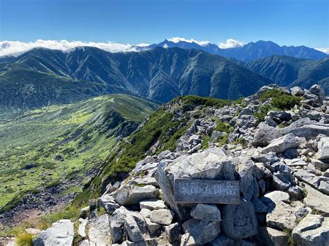 薬師岳・太郎山・北ノ俣岳上ノ岳・赤木岳・黒部五郎岳中ノ俣岳 Yachiho2001さんの水晶岳・薬師岳・黒部五郎岳・鷲羽岳・三俣蓮