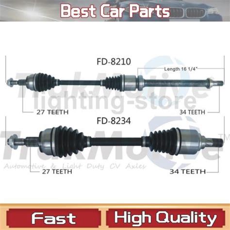 Front Left Front Right Cv Axle Shaft Trakmotive Fits Ford