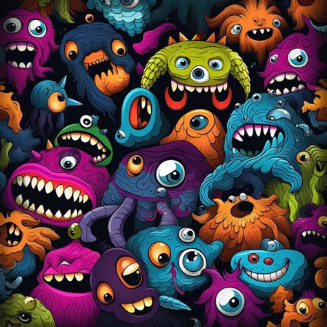 Premium AI Image | Spooky Sweetness Cute Cartoon Background Mystery