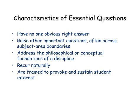 Ppt Enduring Understandings And Essential Questions Powerpoint Presentation Id994647