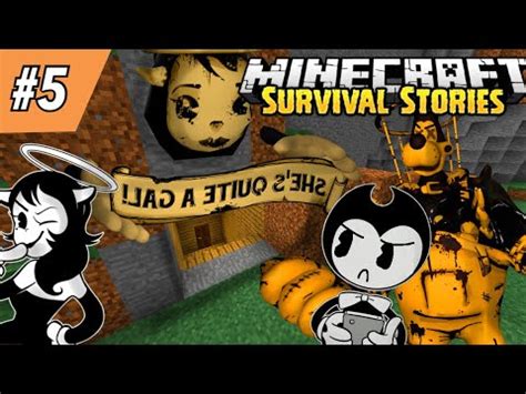 Bendy Finds Alice Angels Secret Cave Minecraft Survival Episode