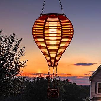 Amazon Pearlstar Solar Hot Air Balloon Lantern With Flame Light