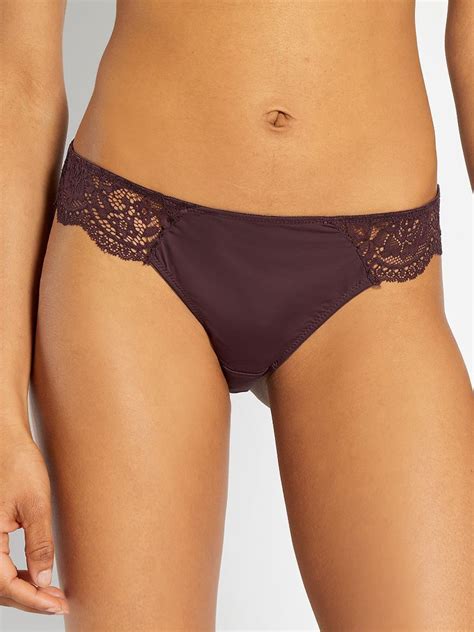 Culotte Mojito Lingerie Marron Bordeaux Kiabi 7 00