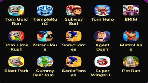 Tom Time Rush Subway Surf Brim Agent Dash Metroland Super Wings