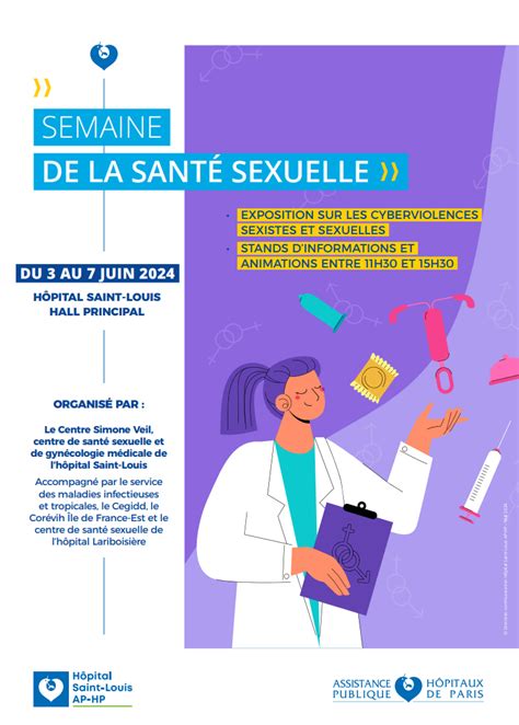 Semaine De La Santé Sexuelle Du 3 Au 7 Juin 2024 Hôpital Saint Louis