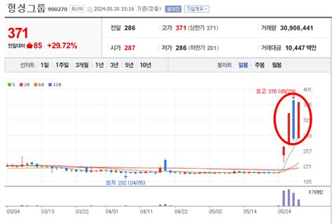 헝셩그룹 주가 상한가하한가 널뛰기 이유는 네이버 블로그