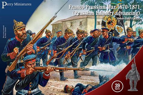 Prussian Infantry Advancing Franco Prussian War 1870 1871 Thirty