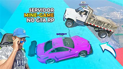 O MELHOR SERVIDOR MINE GAME QUE EU JÁ JOGUEI NO GTA RP MINE GAME EP