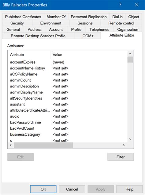 How To Use The Attribute Editor In Active Directory Petri