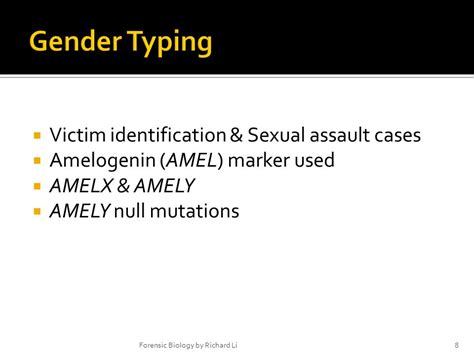 Chapter 19 Y STR Profiling And Gender Typing Y Chromosome Inherited