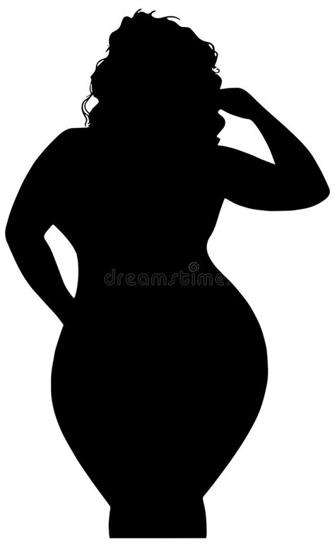 Curvy Woman Silhouette Stock Illustrations 1011 Curvy Woman