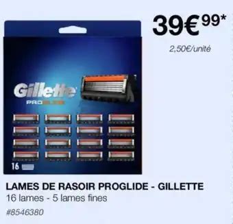 Promo Lames De Rasoir Proglide Gillette Chez Costco