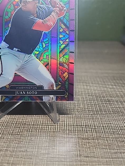 Panini Prizm Baseball Juan Soto Stained Glass Purple Prizm Sg