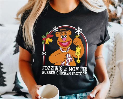 Retro Fozzie Bear Fozziwig and Mom Rubber Chicken Factory Comfort Color ...