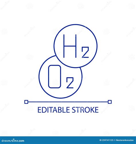 Reaction Of Hydrogen And Oxygen To Water Cartoon Vector Cartoondealer