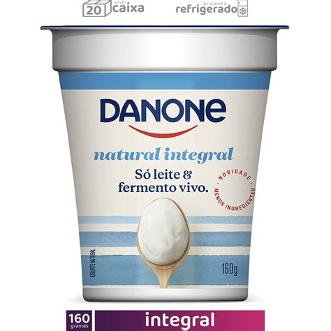 Danone Natural 160g Integral caixa 20 unidades Frete grátis