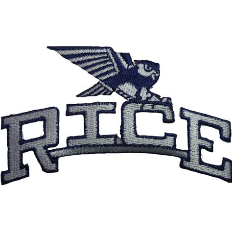 Vintage Rice Owls Mascot Team Logo 4.25" x 2.5" Patch – Old School Hats