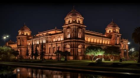 Premium Ai Image Night View Of Casa Rosada