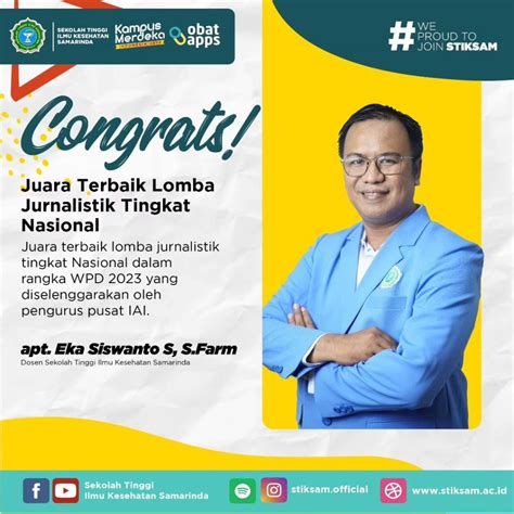 Congratulations Juara Terbaik Lomba Jurnalistik Tingkat Nasional