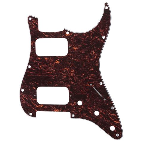 Musiclily Pro 11 Holes Round Corner HH Strat Pickguard 2 Humbuckers For