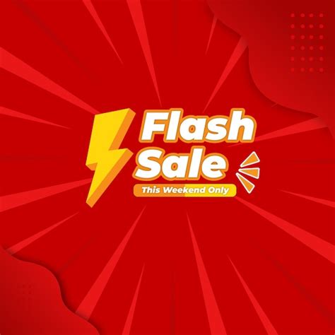 Premium Vector Flash Sale Banner Template Design Vector Illustration