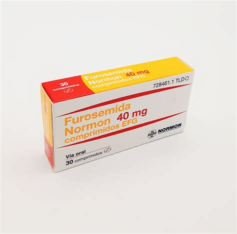 Furosemida Normon Efg 40 Mg 30 Comprimidos Farmacéuticos