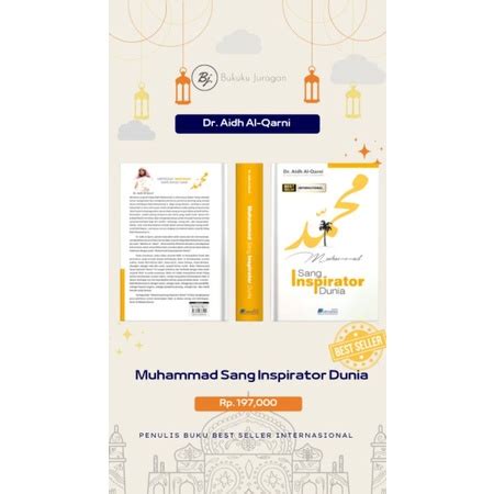 Jual Buku Muhammad Sang Inspirator Dunia Karya Dr Aidh Al Qarni