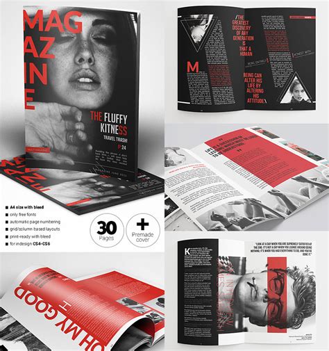 20 Magazine Templates With Creative Print Layout Designs