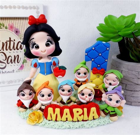 Branca De Neve Topo De Bolo Biscuit No Elo7 Cintia San Biscuit 13EBC59