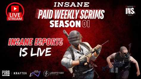 Insane Esports Weekly Paid Scrims Season Week Day