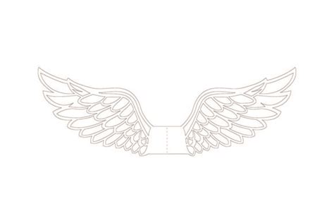 Angel Wings Cut File (Graphic) by MeshaArts · Creative Fabrica