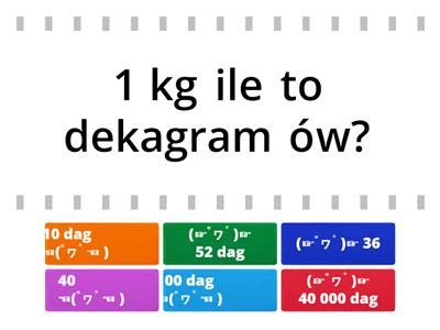 Dekagramy Gramy Materia Y Dydaktyczne