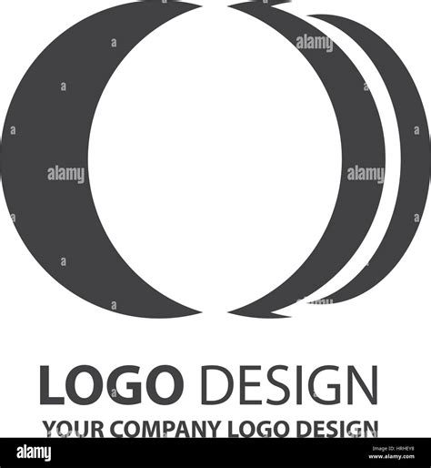 logo circle design vector black color Stock Vector Image & Art - Alamy