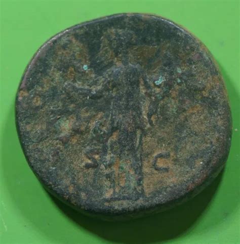 Roman Imperial Ae Bronze Sestertius Coin Of Antoninus Pius Felicitas