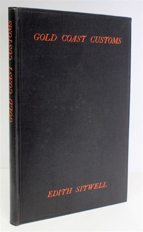 Gold Coast Customs And Other Poems By Edith Sitwell Very Good Cloth