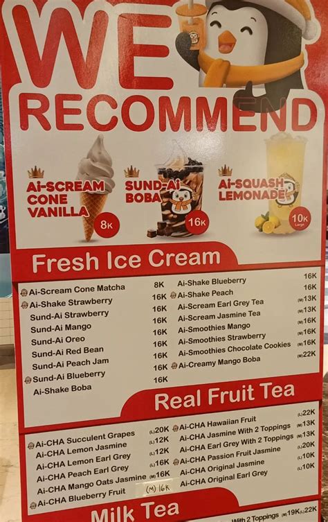 ai cha jatimurni bekasi cek menu  harga   cover