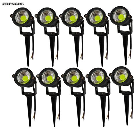 야외 Led 정원 잔디 조명 조경 램프 스파이크 방수 Dc12v 경로 전구 따뜻한 흰색 녹색 스포트 라이트 5w