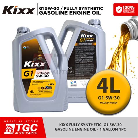 Kixx Fully Synthetic Gasoline Engine Oil G W Api Sn Plus Gallon