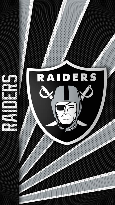 Oakland Raiders Logo on Black and Silver Background