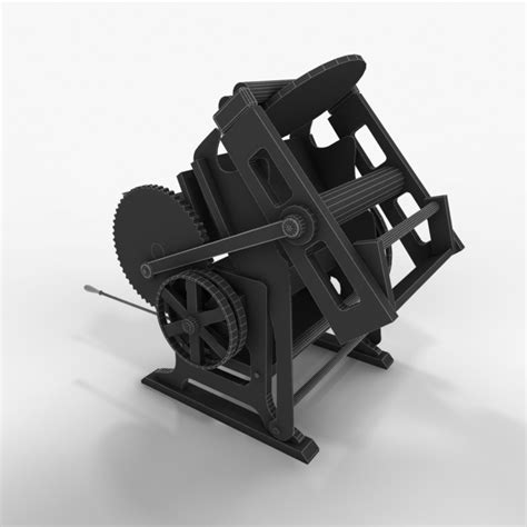 Printing Press 3d 3ds