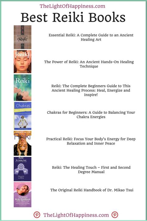 Best Reiki Books Buyers Guide The Light Of Happiness In