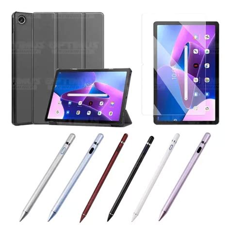 Kit Vidrio Estuche L Piz Para Lenovo Tab M Plus Era Gen Cuotas Sin