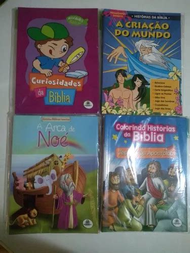 Kits Livros Infantis Ativid B Blicas Colorir Hist Rias