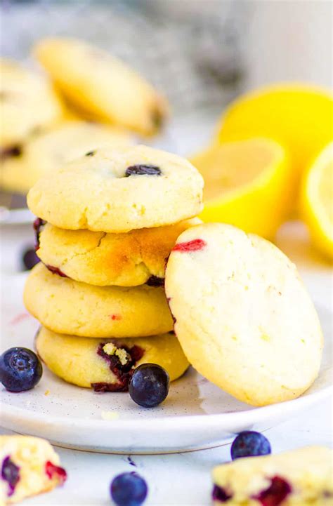 Lemon Blueberry Cookies The Choosy Eater