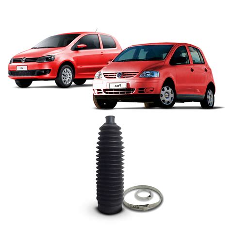 Kit Coifa Guarda Pó Caixa Direção Dianteira Volkswagen Fox 2003 2004