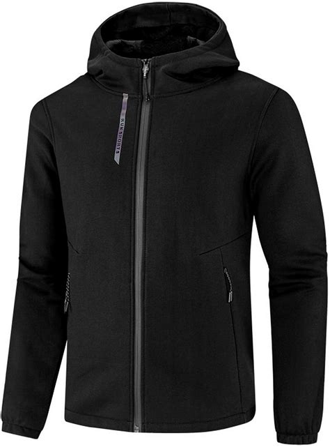 Herren Kapuzenjacke Wanderjacke Winter Outdoor Einfarbig Wasserdicht