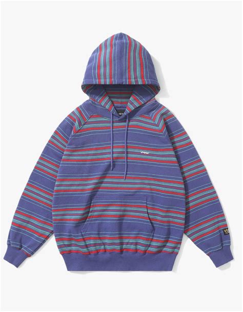 yeseyesee SN Stripe Raglan Hoodie Purple 하이츠스토어