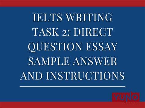 Ielts Direct Question Essay On Society With Sample Answer